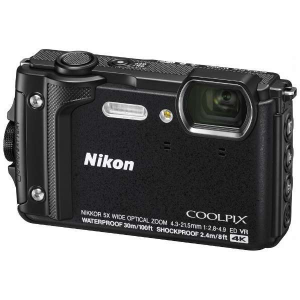 ◆新品 ニコン NIKON コンパクトデジタルカメラ COOLPIX W300 BK [タフ/耐衝撃/水深30m/4K UHD動画/ブラック] 1点限定