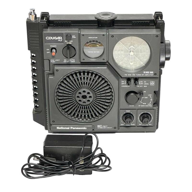 [240411] 動作確認済み Panasonic ナショナル パナソニック 松下電器産業 RF-877 BCLラジオ 3バンド クーガー