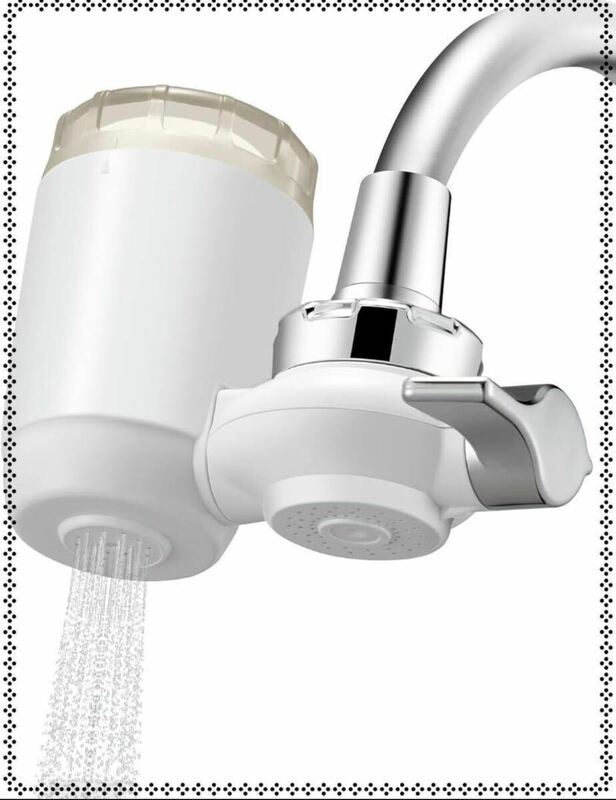 【158】浄水器 蛇口 直結型 浄水カートリッジの洗浄・交換可能シャワーのみ
