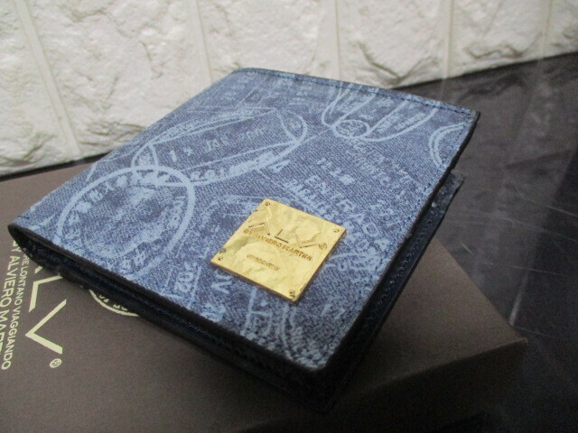 P362/未使用 ALV 財布　二つ折り 財布 エーエルブイ ブルー 匿名発送