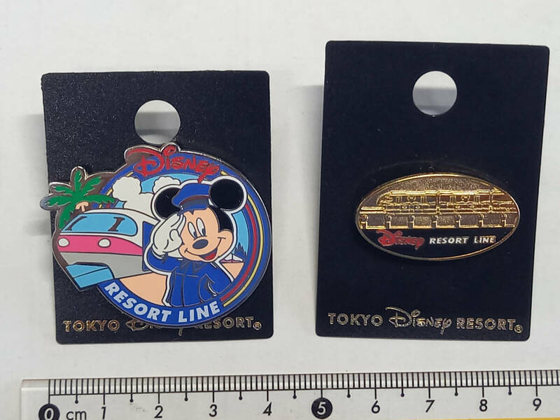 ● レア物　 Disney pin ディズニー　リゾートライン　ピン　2個セット