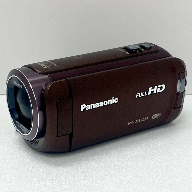 【動作確認済】Panasonic HDビデオカメラ HC-W570M ブラウン 32GB内蔵メモリー パナソニック デジタルハイビジョンビデオカメラ 箱付 中古