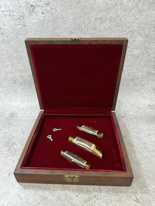 レア　BROWNING　CENTENNIAL　1878-1978 100周年　ナイフ　折り畳み　３本セット　GERMANY 　ドイツ製