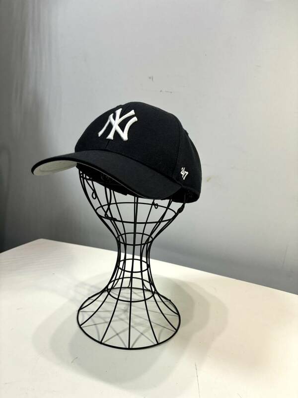 NEW ERA ニューエラ NY ニューヨークヤンキース ロゴ キャップ CAP 帽子 USED 中古　(R604