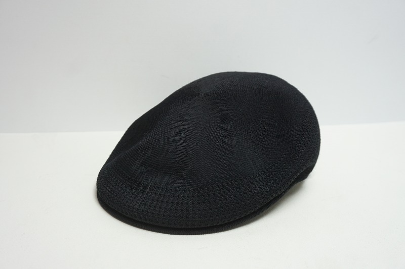 希少 正規 90S KANGOL カンゴール ハンチング ベレー帽 ハット 帽子 0290BC 黒 サイズL 本物 612O