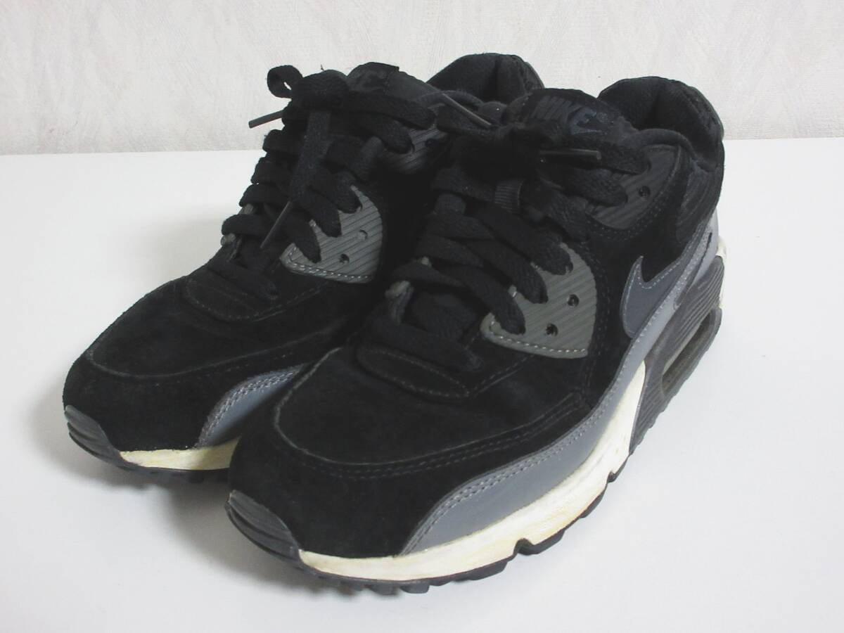 NIKE ナイキ WMNS AIR MAX 90 LTHR ウィメンズ エア マックス 90 スニーカー 768887-001 レディース 24 ブラック　irmri hj1346