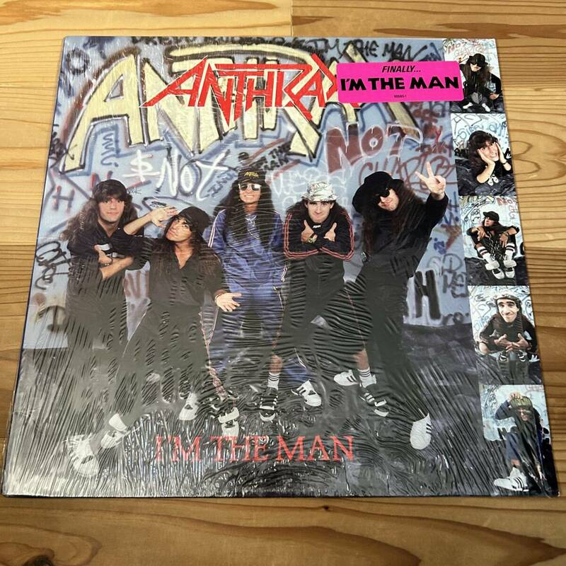 [レア盤] ANTHRAX/I'M THE MAN/1987年/90685-1/US盤/アンスラックス/アイム・ザ・マン/12インチ/レコード/シュリンク有り