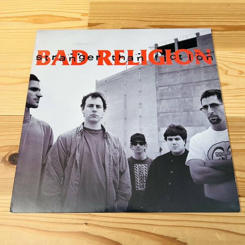 [レア盤] BAD RELIGION/STRANGER THA FICTION/1994年/82658-1/US盤/バッドレリジョン/限定盤/カラー盤/12インチ/レコード
