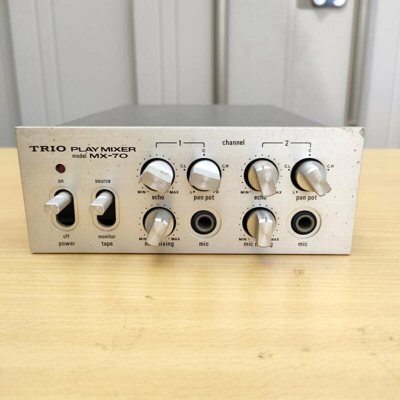 ジャンク品 MX-70 トリオ TRIO PLAY MIXER プレイ ミキサー オーディオ機器