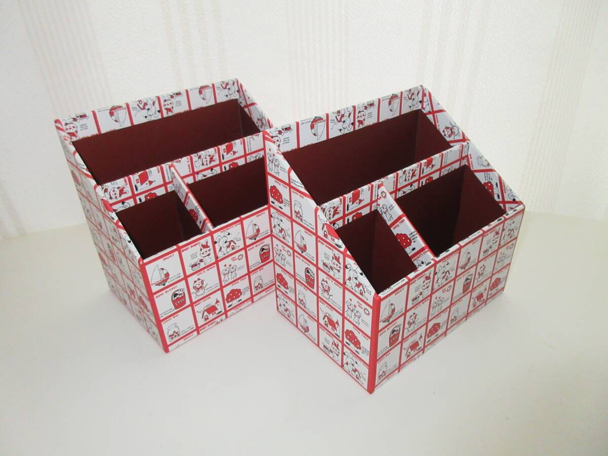 niko and... ニコアンド　私的文具倶楽部　コラボ　リモコンボックス　2個セット　（シモジマ　ストップペイル）　ペン立て　収納 ボックス