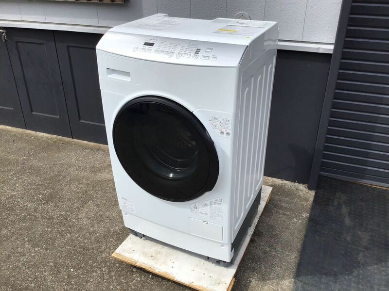 E15【引き取り限定・掘り出し物】IRIS OHYAMA アイリスオーヤマ ドラム式洗濯機 FLK832 左開き　8Kg 2021年製　(KSWN)