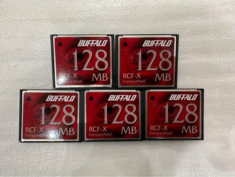 【BUFFALO】 CFカード RCF-X 128MB　5枚セット