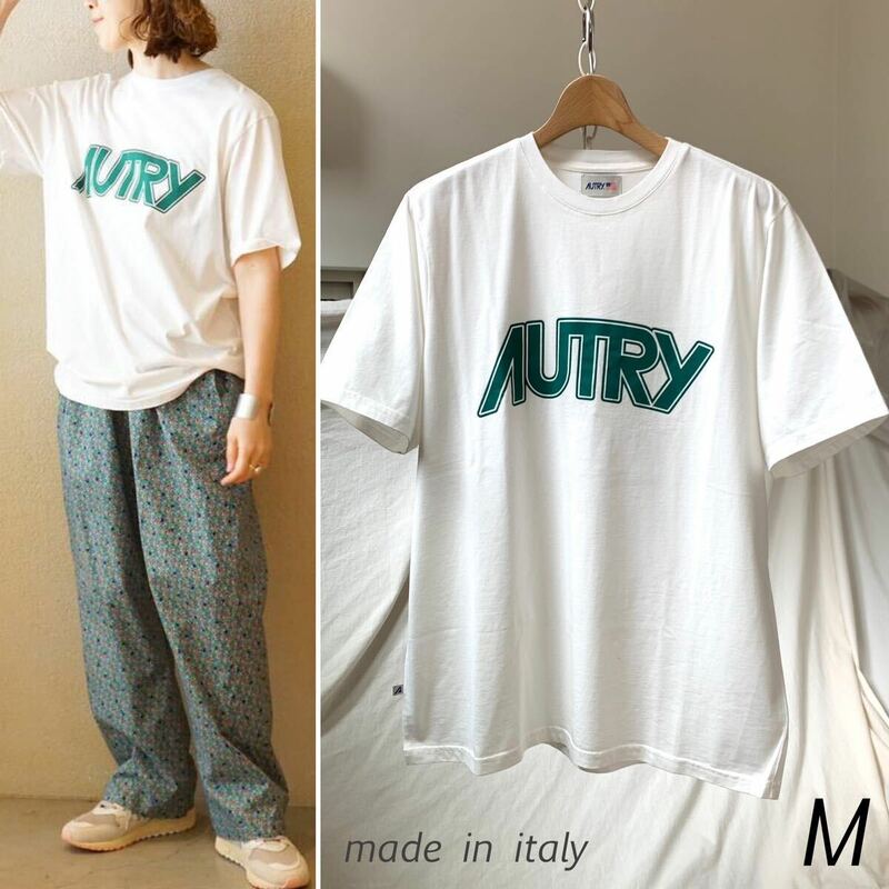 M 新品 2024SS AUTRY オートリー BIG LOGO Tシャツ ホワイト / MUSE de Deuxieme Classe journal standard luxe plage イタリア製 送料無料