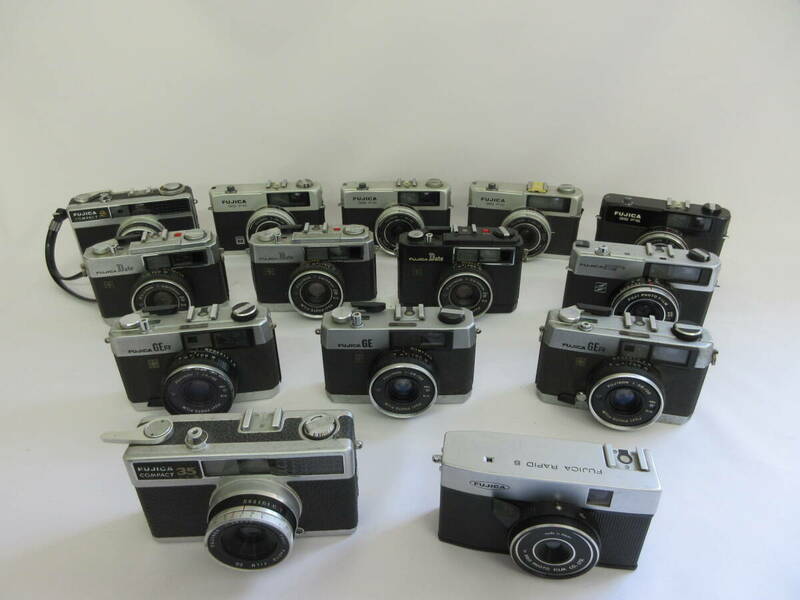 (3-21)FUJICA/フジカ コンパクトカメラ 35FS/S/35/Date/GP/GER/GE ジャンクカメラ14台まとめ