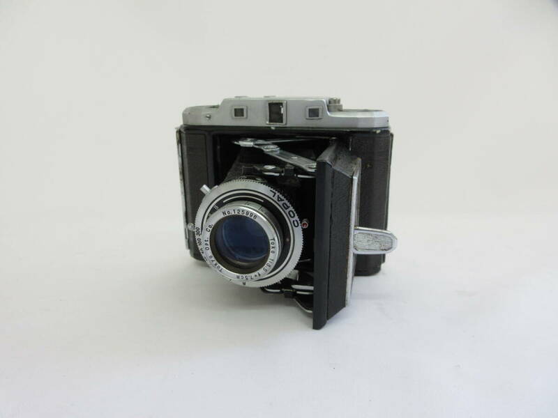 (3-24)SEMI LEOTAX/セミ レオタックス 19559 TOKO 7.5cm F3.5 COPAL 蛇腹カメラ