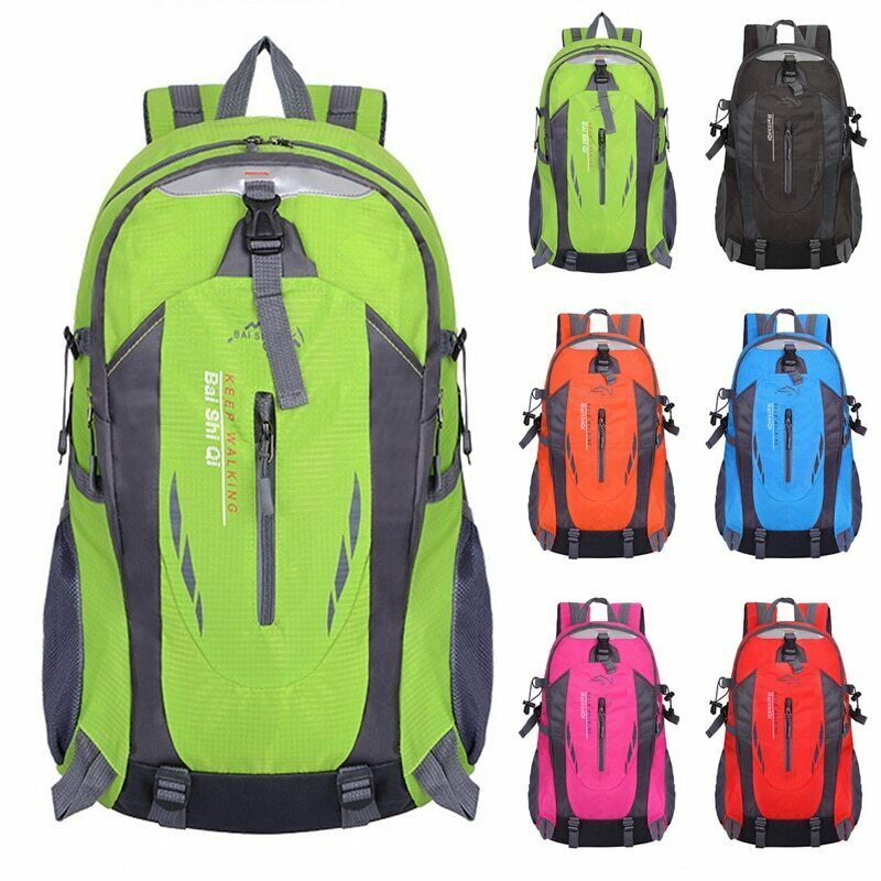 大人気 バックパック スポーツ リュック メンズ 40L トラベル 大容量 登山 ブラック ブルー グリーン オレンジ レッド ピンク