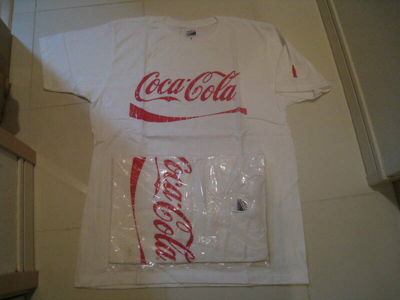 未使用 コカコーラ ロゴ Tシャツ Mサイズ スペンサーロゴ T ホワイト 2枚
