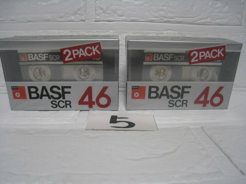 NO.5　未開封　BASF　SCR　46分　2本パック　2点セット 計4本　Hifi　カセットテープ