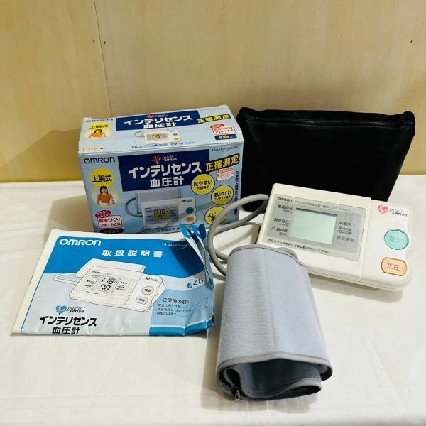 ht1038【60】//OMRON★オムロン　インテリセンス　上腕式　デジタル自動血圧計　HEM-737　ファジィ