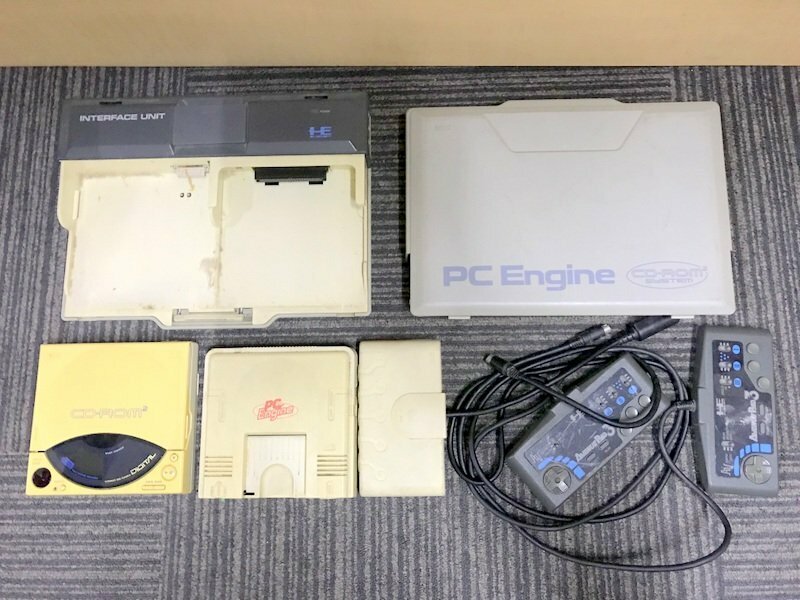 【通電動作未確認】NEC CD-ROM PLAYER CDR-30A PI-TG001 PCエンジン INTER FACE UNIT IFU-30A インターフェイスユニット 1円~　S3496