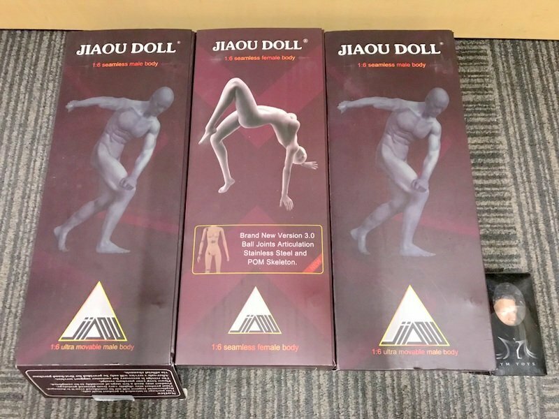JIAOU DOLL 1/6 ultra movable male body seamless female body 素体 フィギュア 3個セット ウルトラムーバブル シームレス 1円~　S3511