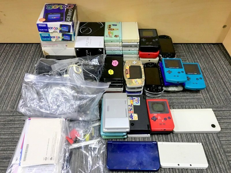 【ジャンク品】Nintendo ゲームボーイ アドバンス カラー ポケット ニンテンドー DS Lite 3DS SONY PSP 他 43個セット ソニー 1円~　S3519