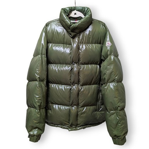 モンクレール ダウンジャケット サイズ3 カーキ系 緑系 MONCLER 