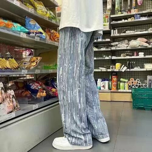LRM2392 ★ジーンズ メンズ デニムパンツ ジーパン ワイドパンツ ロングパンツ ウォッシュ ボトムス ゆったり 大きいサイズ Ｓ～2ＸＬ