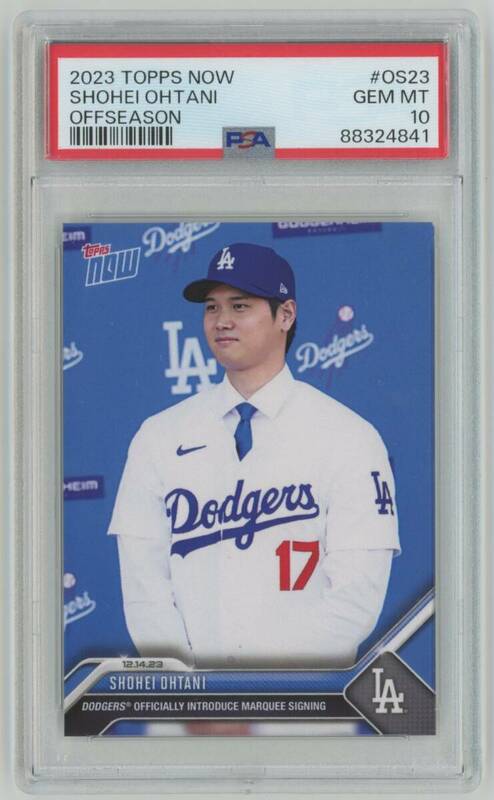 【PSA10 GEM MINT】大谷翔平 2023 Topps Now Offseason 2023年12月14日 #OS23 Dodgers ドジャース 日本ハムファイターズ