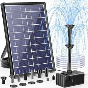 NFESOLAR ソーラーポンプ 屋外 ソーラー 噴水ポンプ ソーラー水中ポンプ 8W ソーラーパネル 浮きタイプ 太陽光充電 3