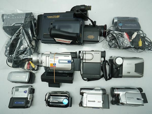 ★ビデオカメラなど★Canon/Panasonic/SONY/Victor/SHARP/ 等 計:11点まとめ【ジャンク品】30133