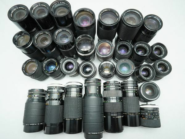 ★キヤノン 純正MFレンズなど★LENS FD/FL/SUN/TAMRON/SIGMA/Tokina/ 等 計:31点まとめ【ジャンク品】30109