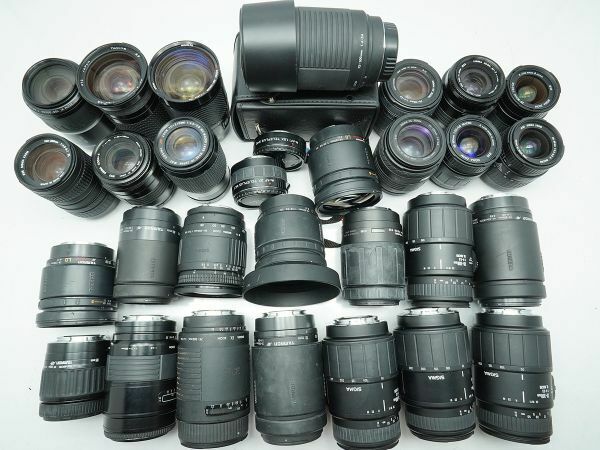 ★ミノルタ マウントAFレンズなど★AF ZOOM Xi/Tokina/TAMRON/SIGMA/Kenko/ 等 計:30点まとめ【ジャンク品】30105