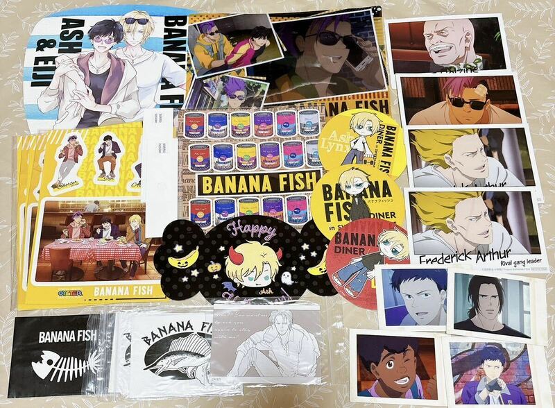 【BANANAFISH】カード等23枚セット ブロマイド ぱしゃこれ ステッカー コースター スイパラ 非売品 特典 吉田秋生