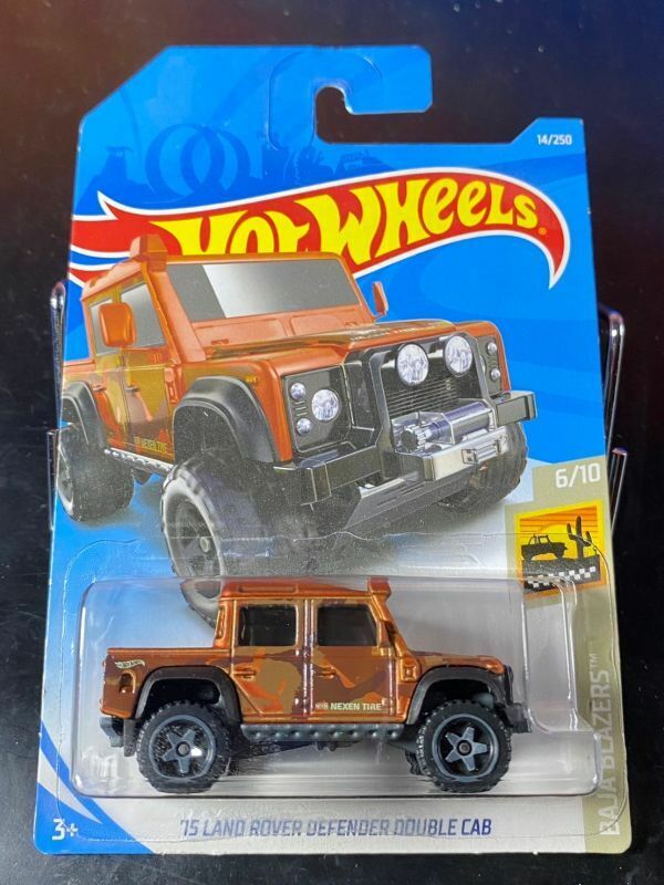 ホットウィール HOTWHEELS 15 LAND ROVER DEFENDER DOUBLE CAB ランドローバー ディフェンダー ダブルキャブ オレンジ