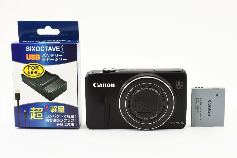 美品 Canon デジタルカメラ Power Shot SX600 HS ブラック