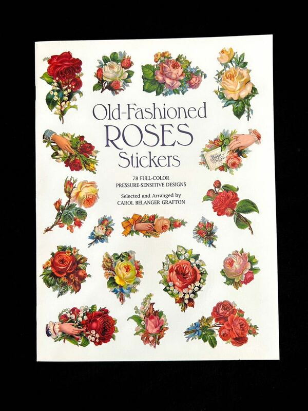 洋書☆Old-Fashioned ROSES Stickers☆ステッカー☆シール☆薔薇☆未使用