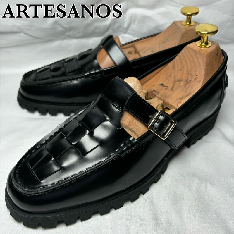 【新品未使用】ARTESANOS メッシュストラップローファー