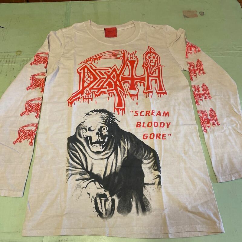 DEATH デス　SCREAM BLOODY GORE 長袖Tシャツ　ロングスリーブ　ロンT Sサイズ