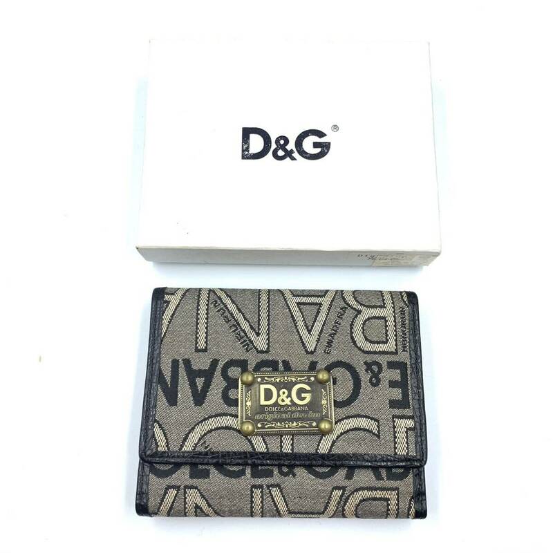 DOLCE&GABBANA ドルチェアンドガッパーナ 財布 ロゴ ウォレット オリジナルデニム 箱付き