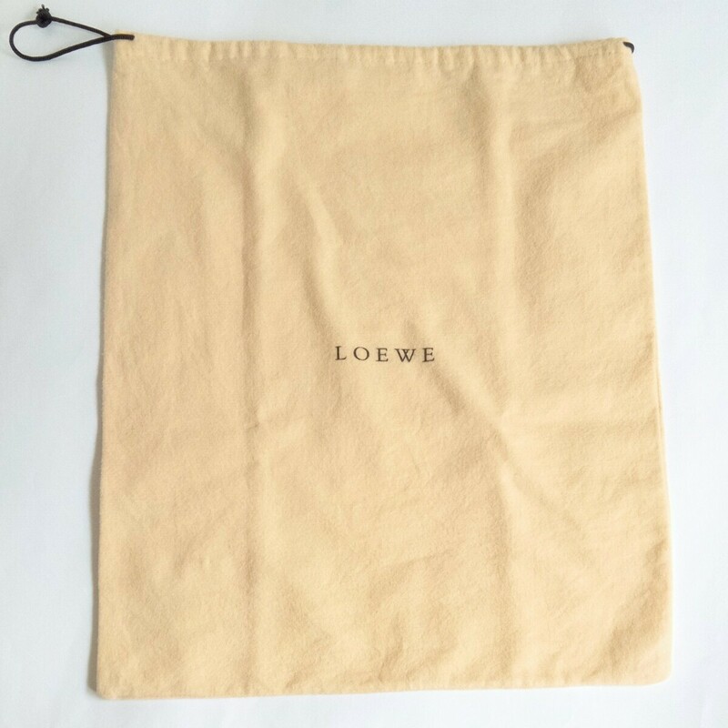 〔ロエベ〕37×46cm バッグ用 保存袋 巾着袋 布袋 LOEWE 正規品 イエロー系 （0150)