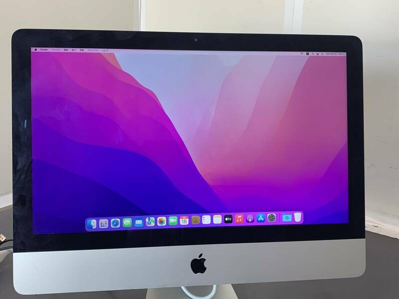 575 ● iMac (21.5-inch, Late 2015) A1418 ● Core i5 1.6GHz/HDD 1TB/mac OS Monterey 動作品