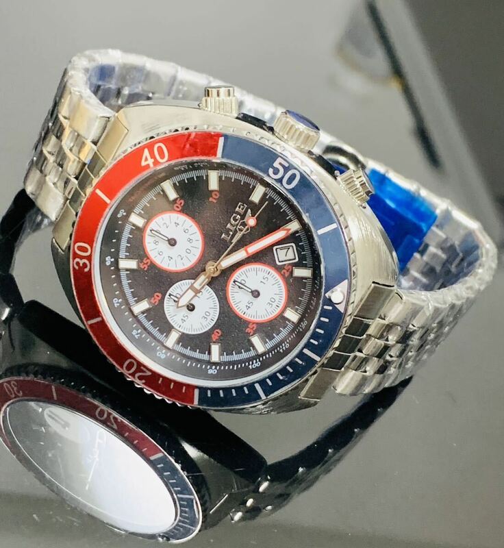 新作入荷　ブランド腕時計　オマージュ　スーツ防水腕時計　ダイバーズデザイン　ベゼル可動　ステンレス　サーフィン0w人気商品