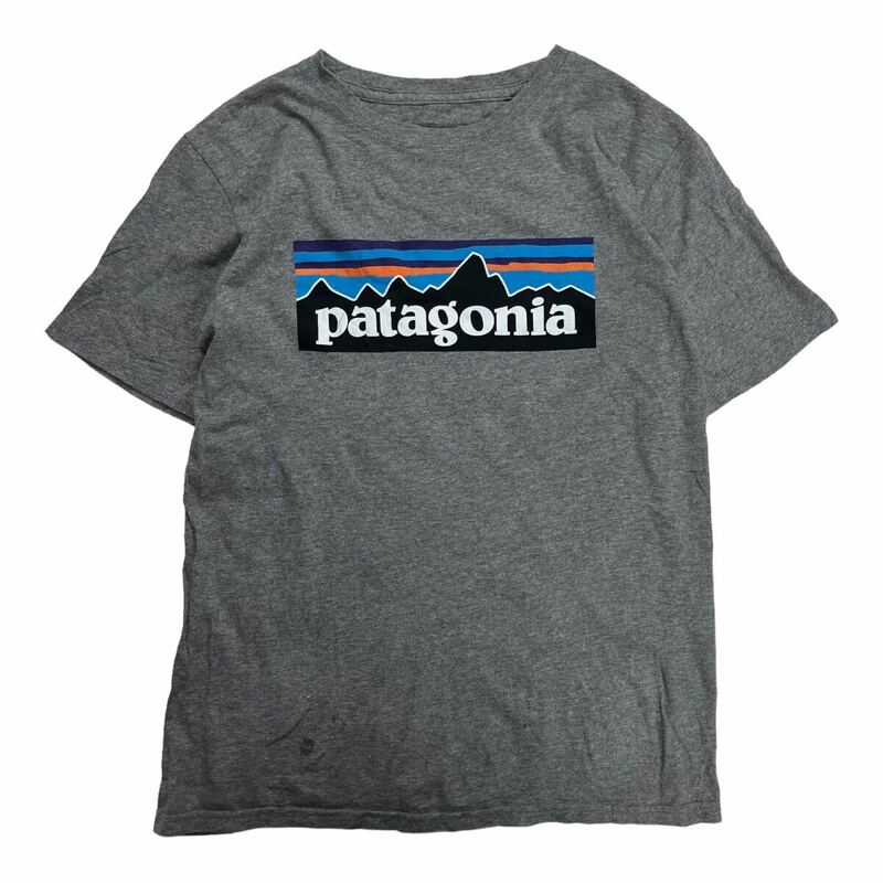 patagonia パタゴニア 半袖Tシャツ プリントT ロゴプリント カジュアル グレー レディース XL