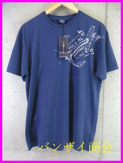 【送料300円可】8160s2◆新品です◆Ralph Lauren ラルフローレン マリン 半袖Tシャツ M/カットソー/ジャケット/ブルゾン/スイングトップRRL