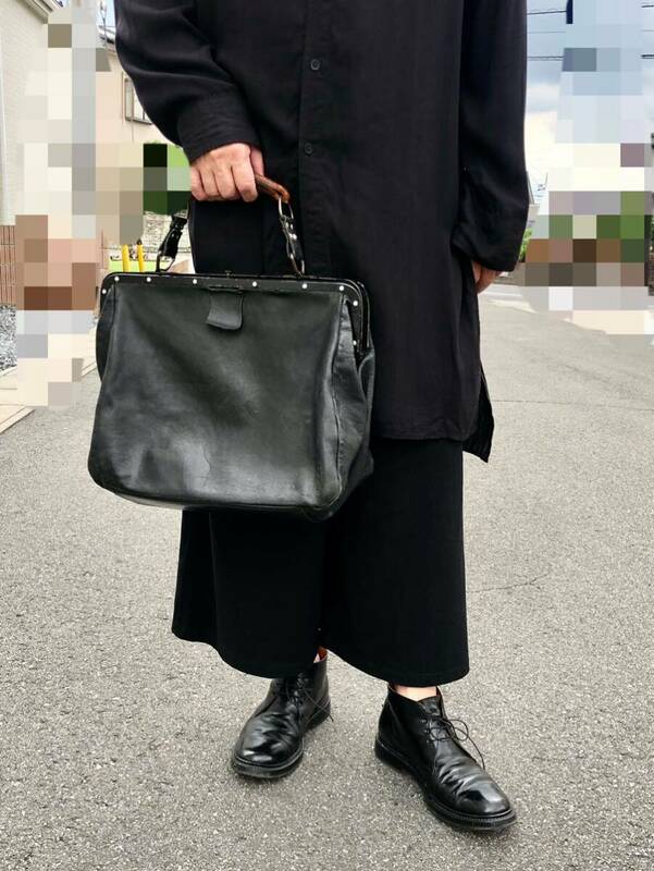 貴重レア品！Julius leather doctor bagユリウスレザードクターバック/レザーバッグ/ブラック