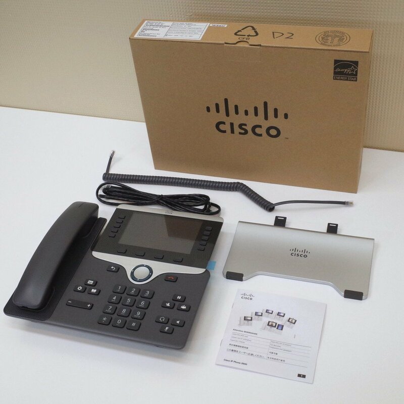 未使用品 シスコ Cisco IP Phone 8841 電話機 グレービジネスフォン ビジネスホン OA機器 IP電話機 通信 EG10178 中古オフィス家電