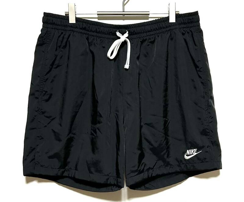 NIKE NSW ウーブン フロー ショート（XL）黒 ナイキ ナイロン パンツ ショーツ ショーパン 裏メッシュ 膝上丈