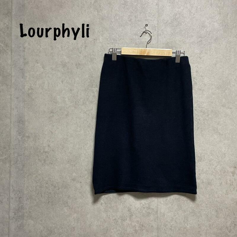 【Lour phyli】(one)ニットタイトスカート＊ウエストゴム＊ウール混