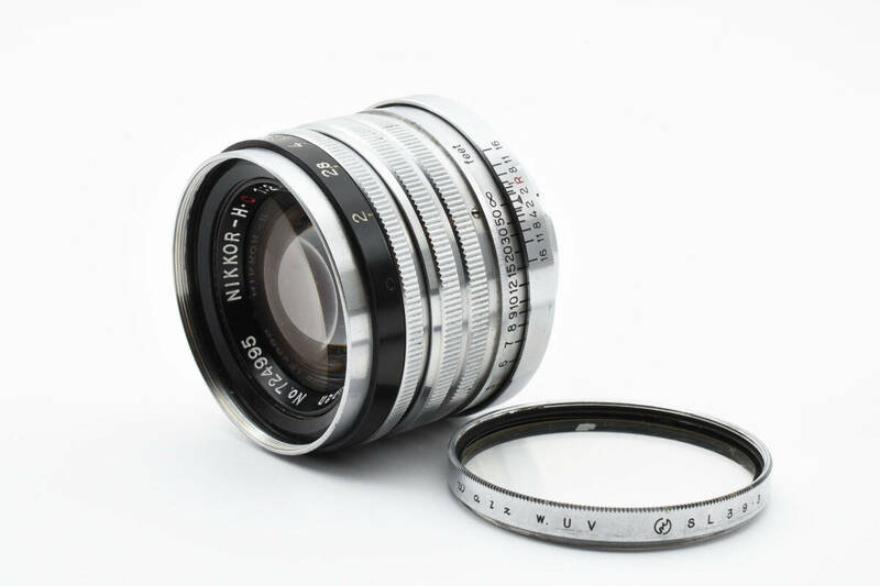 Nikon NIKKOR-H.C 5cm F2 黒帯 単焦点 標準レンズ ライカ L39 Lマウント 2157828